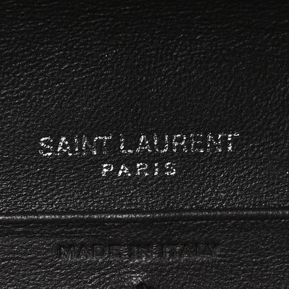 Saint Laurent Lambskin Y Quilted Monogram Large Loulou Flap Wallet Asphalt 6 of 8