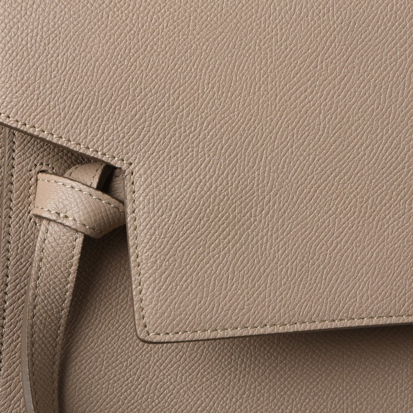 Grained Calfskin Mini Belt Bag Light Taupe