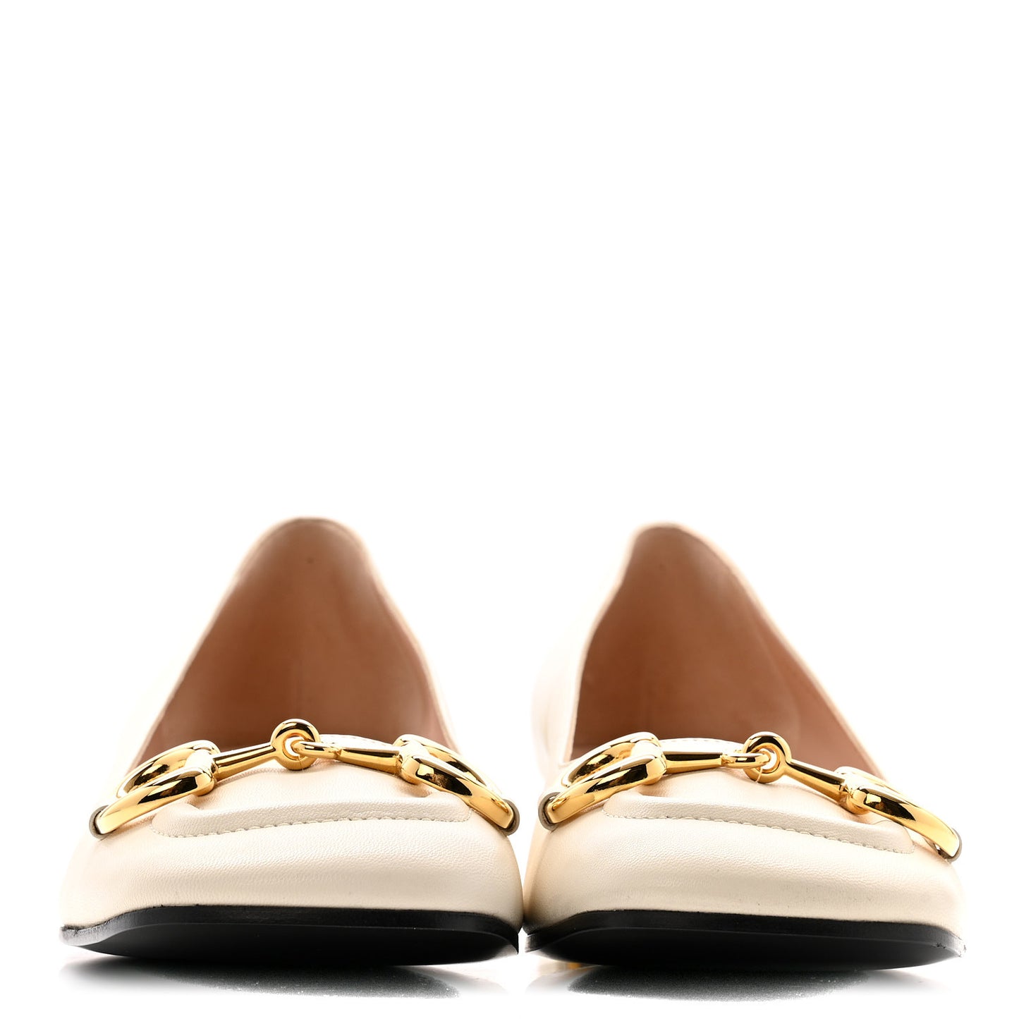 Malaga Kid Horsebit Ballet 25mm Flats 39.5 Mystic White