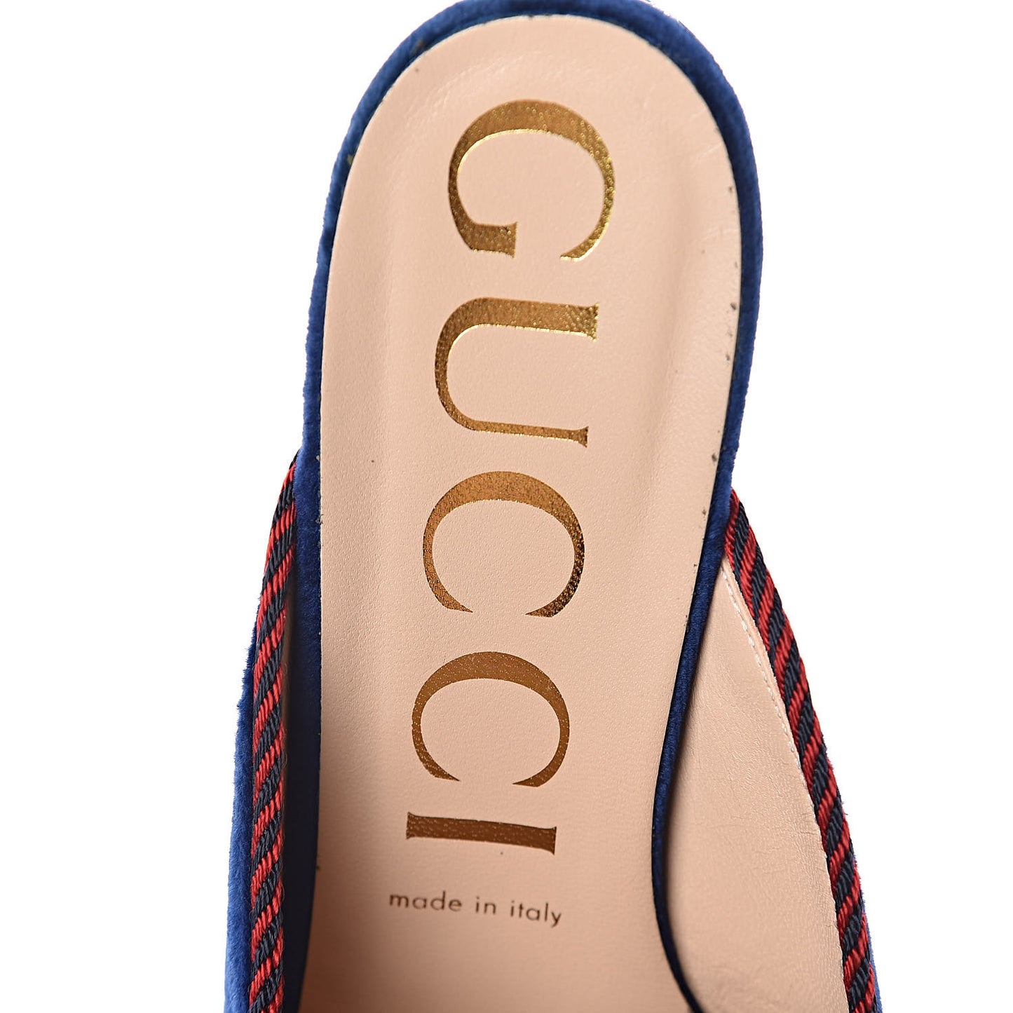 Velvet Crystal Sylvie Bow Mules 38.5 Blue