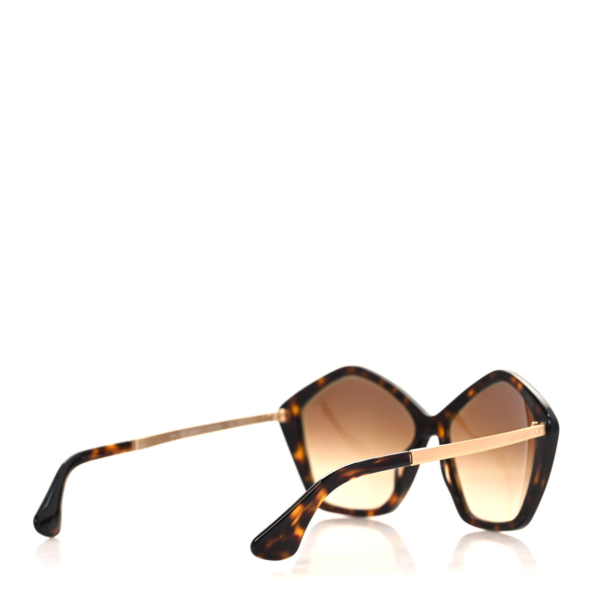 Miu Miu Acetate Geometric Sunglasses SMU11N Tortoise 4 of 7