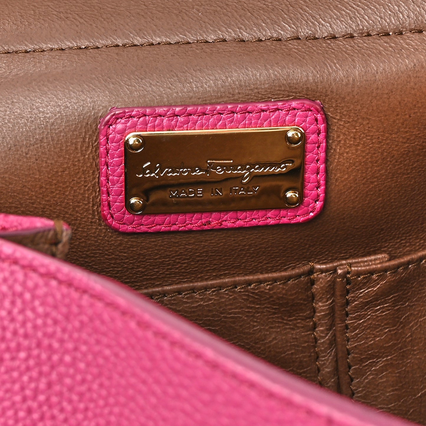 Calfskin Sofia Shoulder Bag Pink