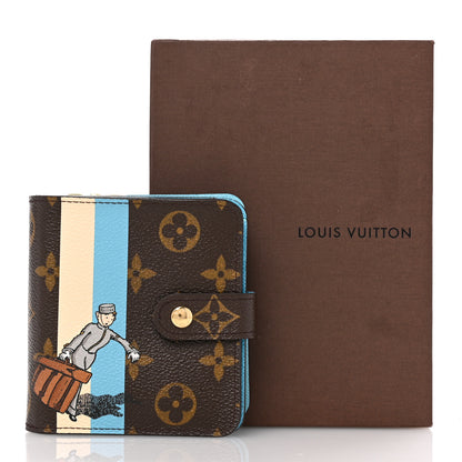 Louis Vuitton Monogram Groom Compact Zip Wallet Blue 12 of 12