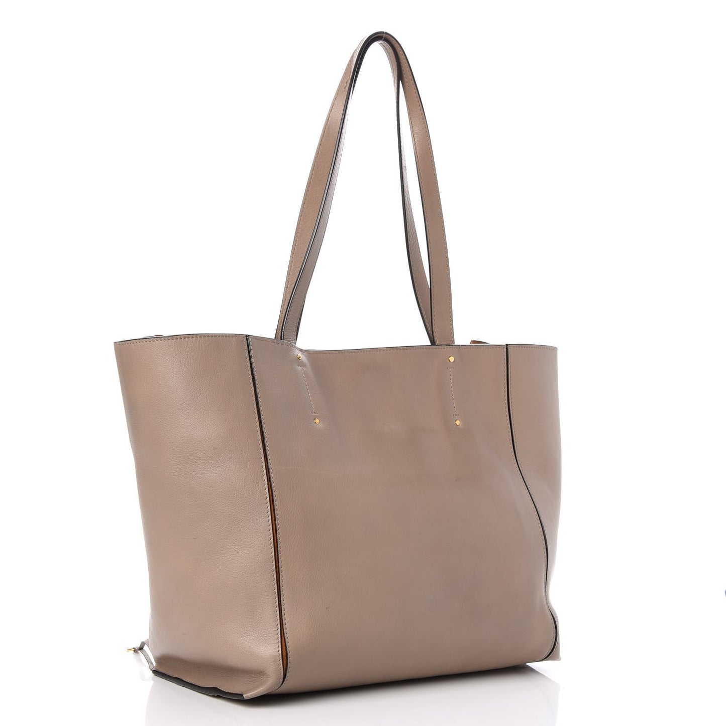 Smooth Calfskin Medium Milo Shopping Tote Motty Grey