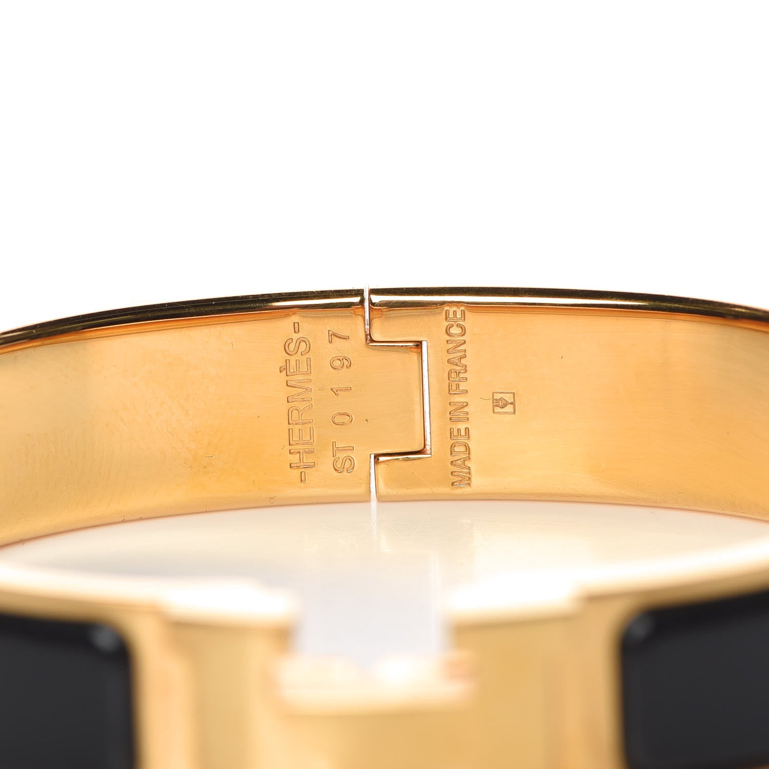 Hermes Enamel Narrow Clic Clac H Bracelet PM Black 4 of 5