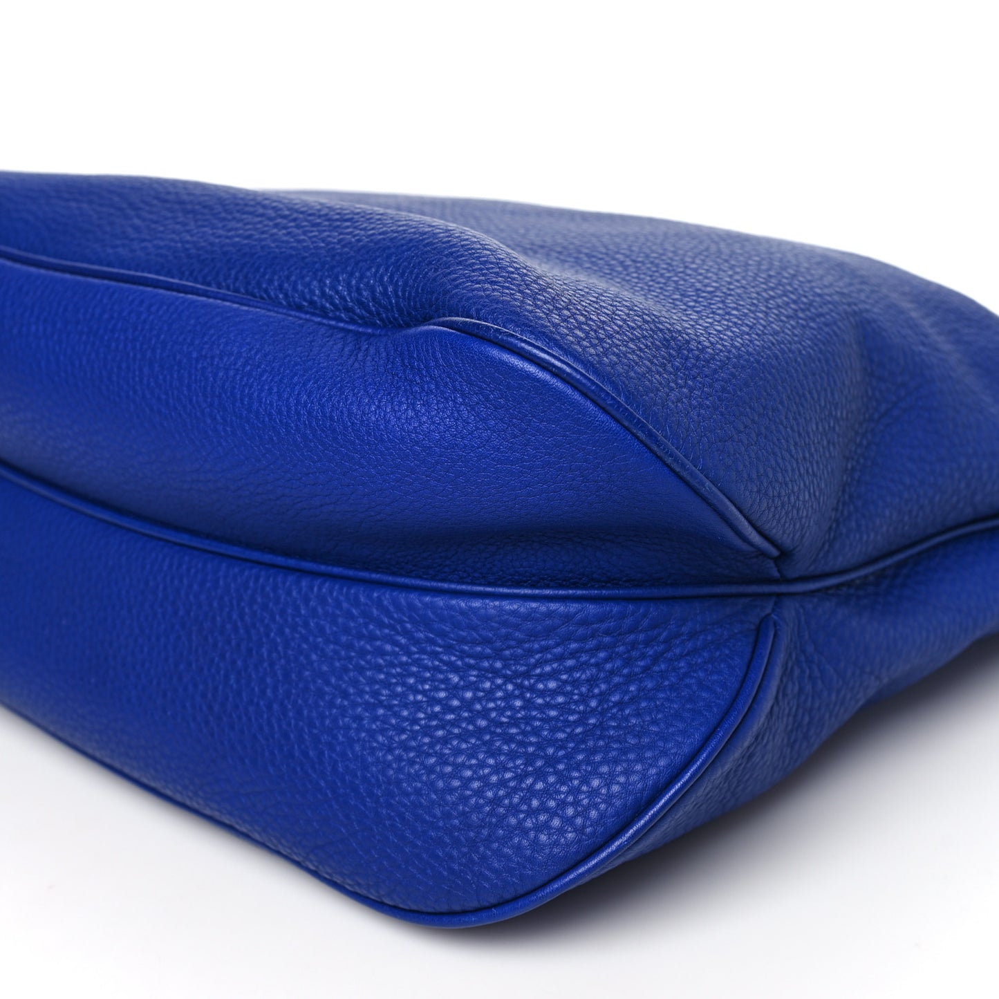 Calfskin Gancini Hobo Blue