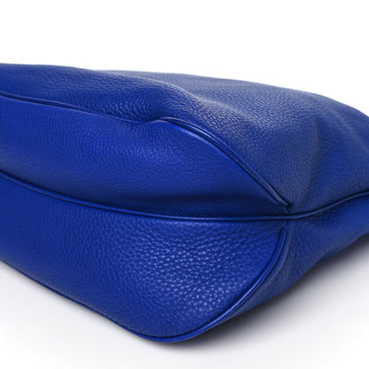 Salvatore Ferragamo Calfskin Gancini Hobo Blue 10 of 11