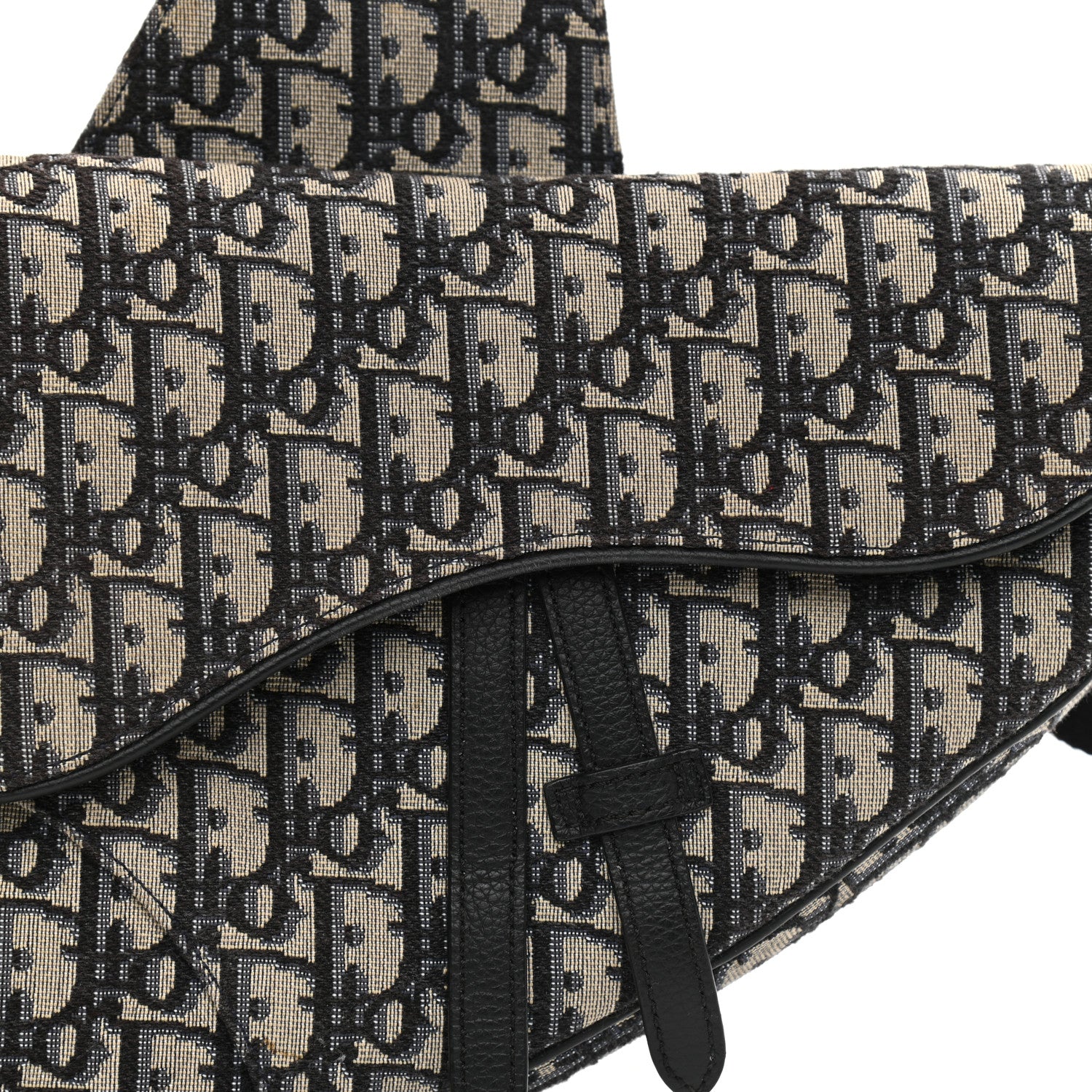 Christian Dior Oblique Mens Saddle Bag Blue 6 of 10