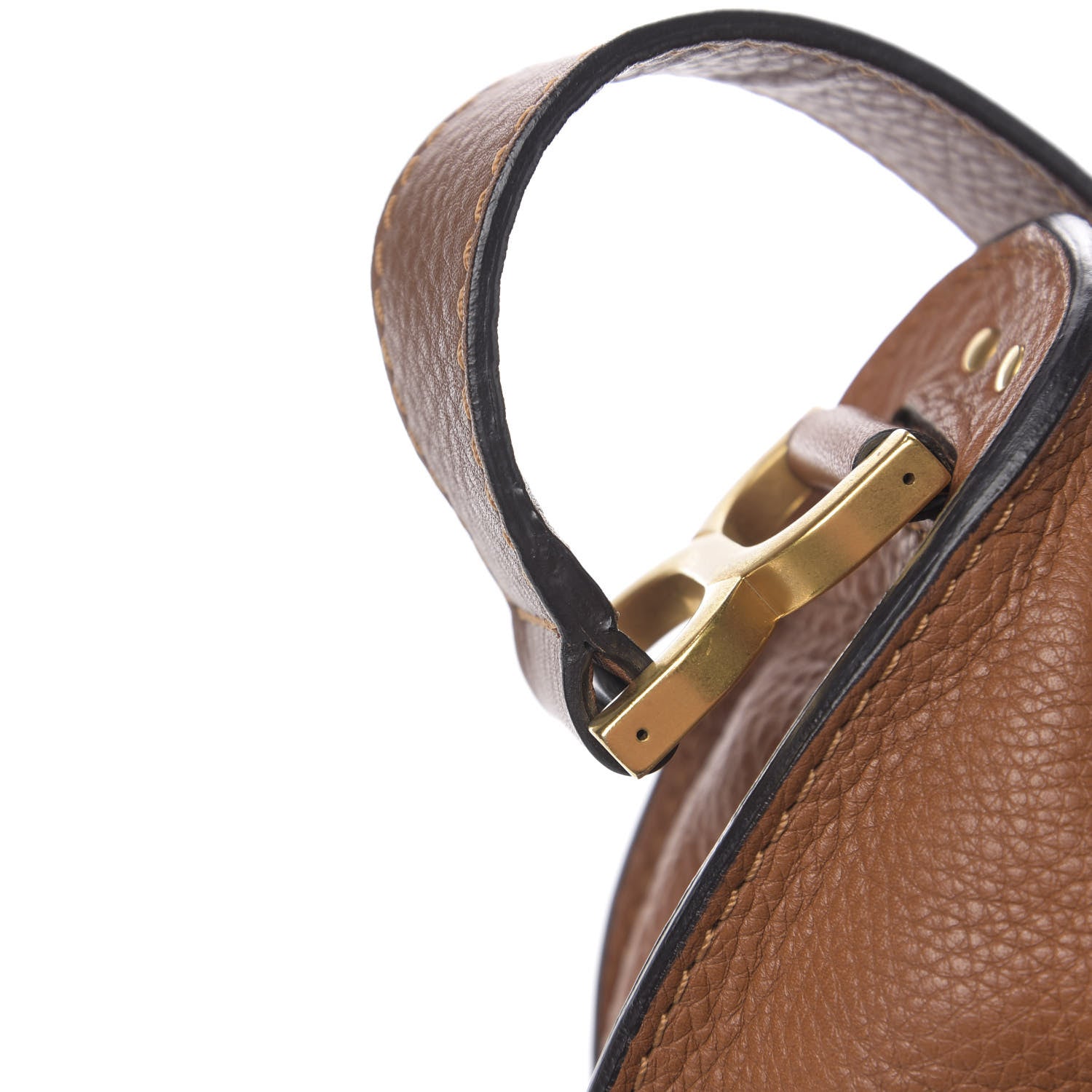 Chloe Calfskin Medium Marcie Round Zip Crossbody Bag Tan 11 of 12