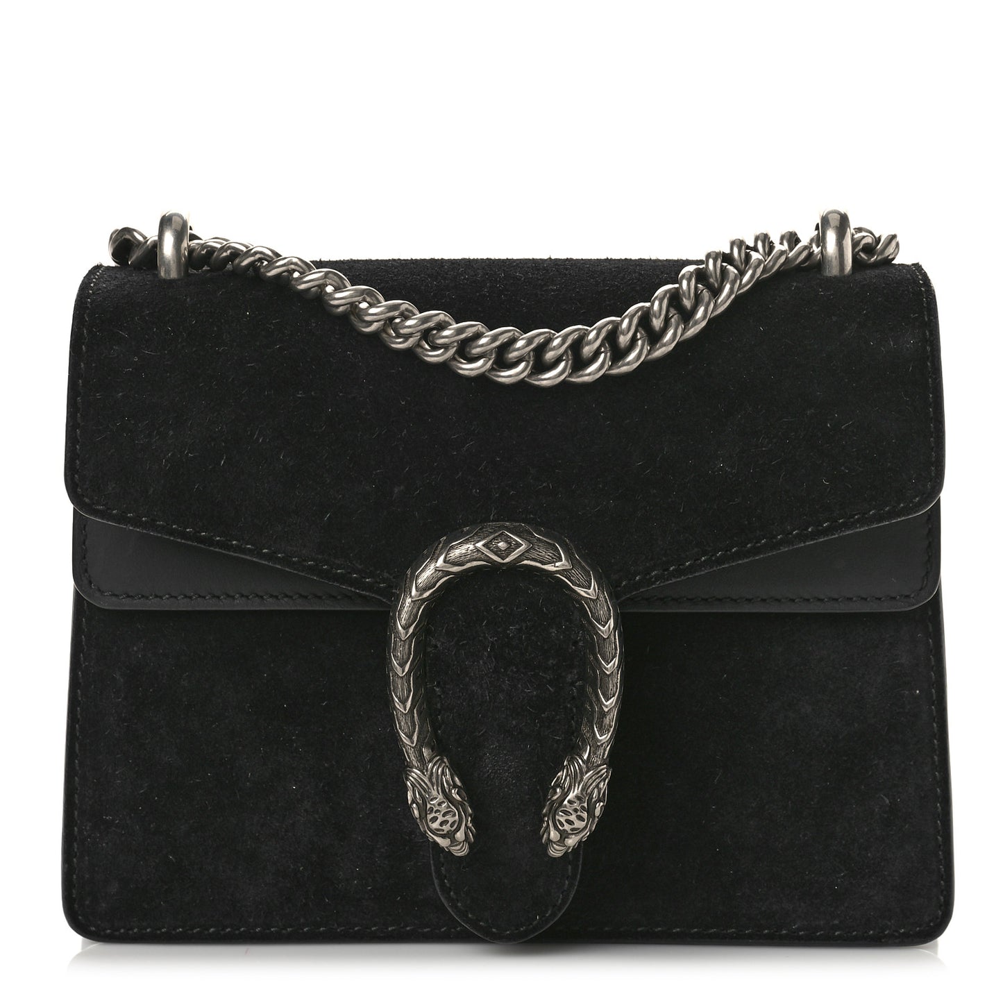 Suede Mini Dionysus Shoulder Bag Black