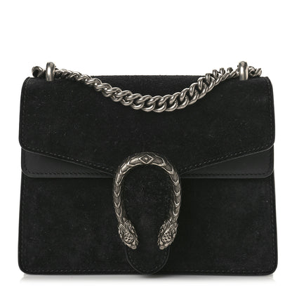Gucci Suede Mini Dionysus Shoulder Bag Black 1 of 11