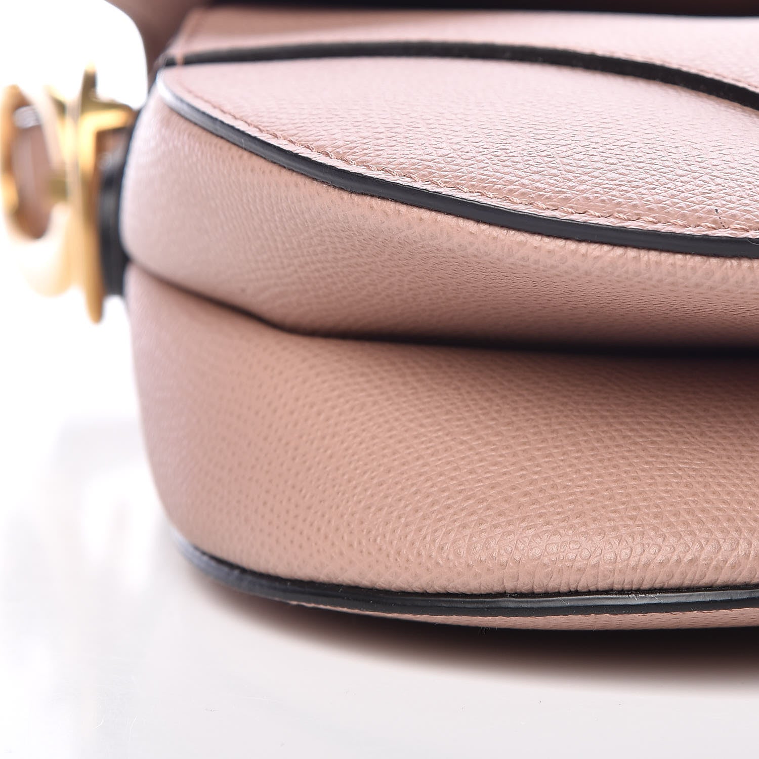 Christian Dior Grained Calfskin Saddle Bag Pink 8 of 10