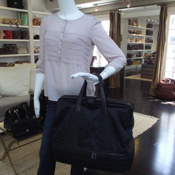 Nylon Travel Luggage Black