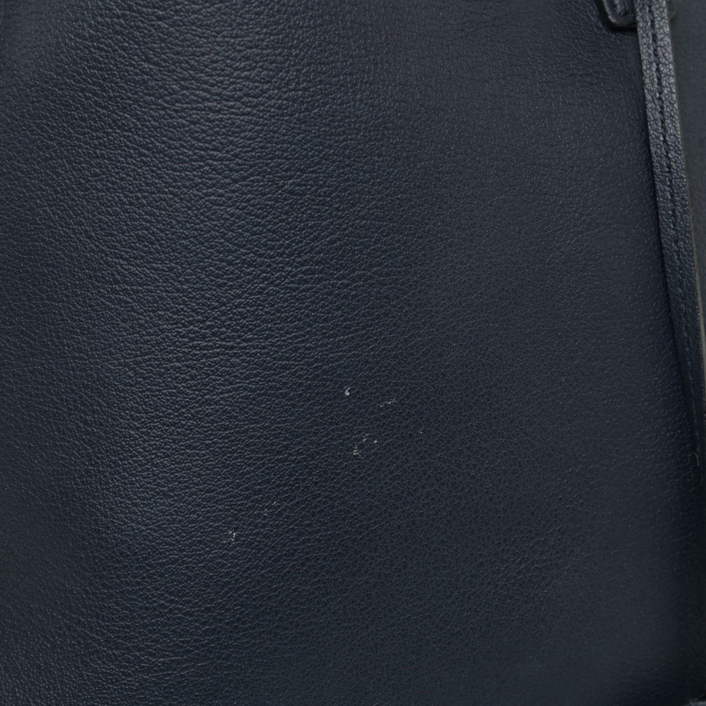 Calfskin Large Shopping Tote Navy Blue