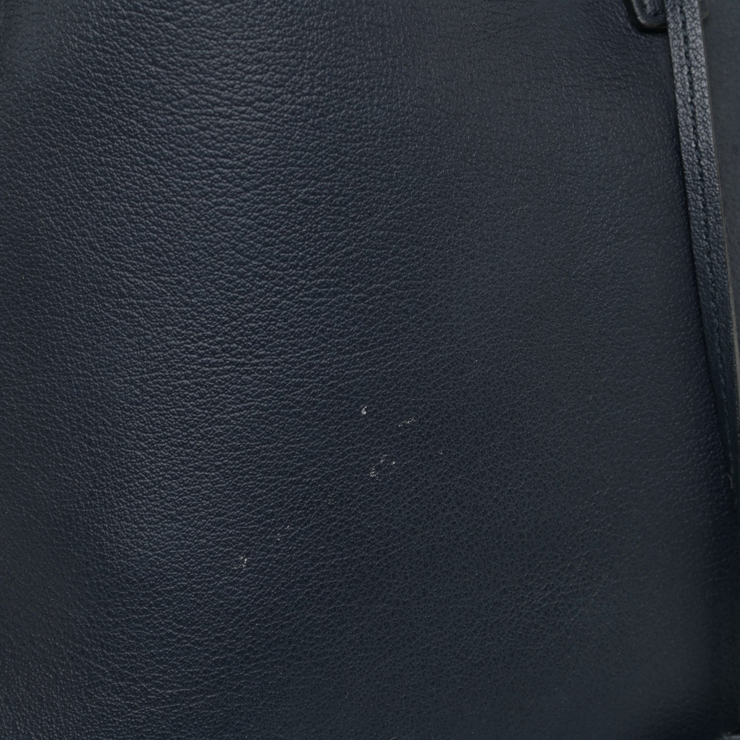 Saint Laurent Calfskin Large Shopping Tote Navy Blue 23 of 27