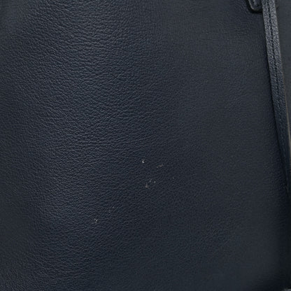 Saint Laurent Calfskin Large Shopping Tote Navy Blue 23 of 27