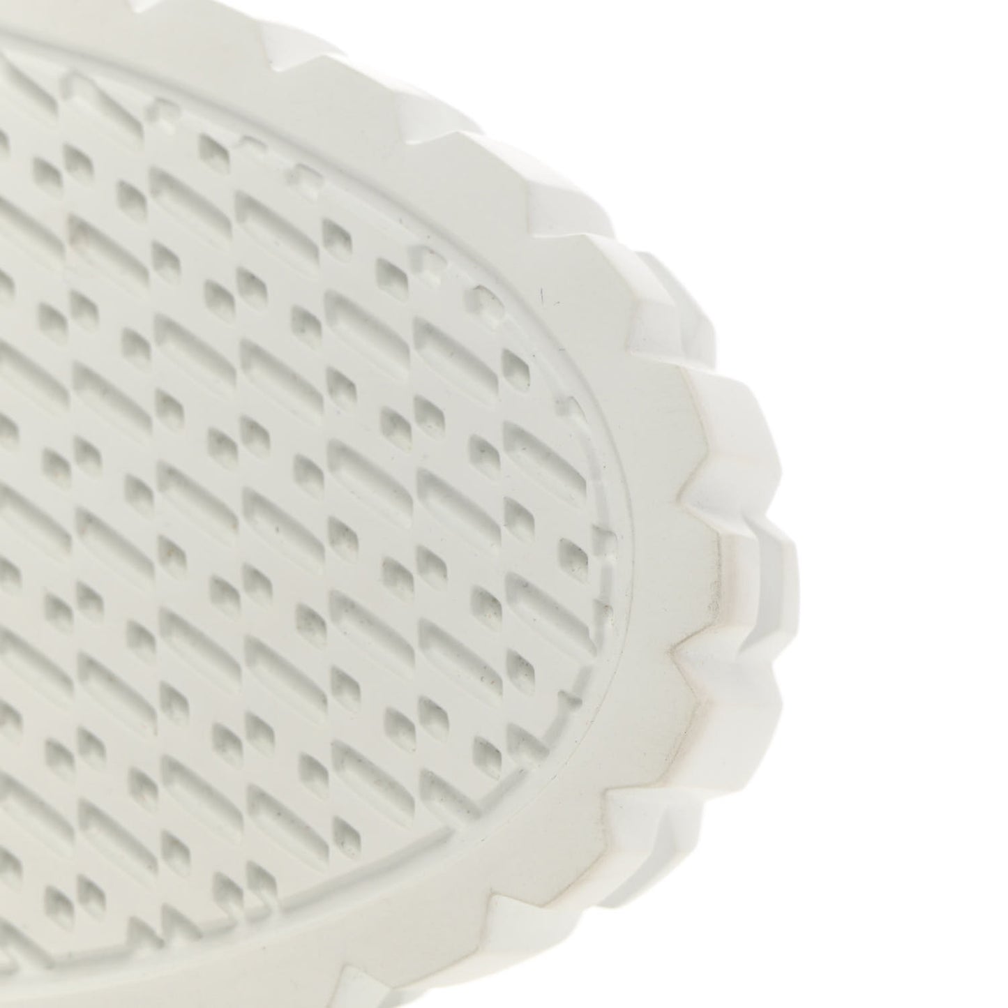 Perforated Calfskin Cross Sneakers 37.5 White