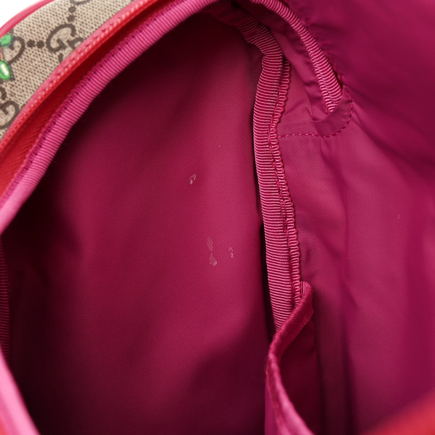 GG Supreme Monogram Rose Bud Diaper Bag Pink