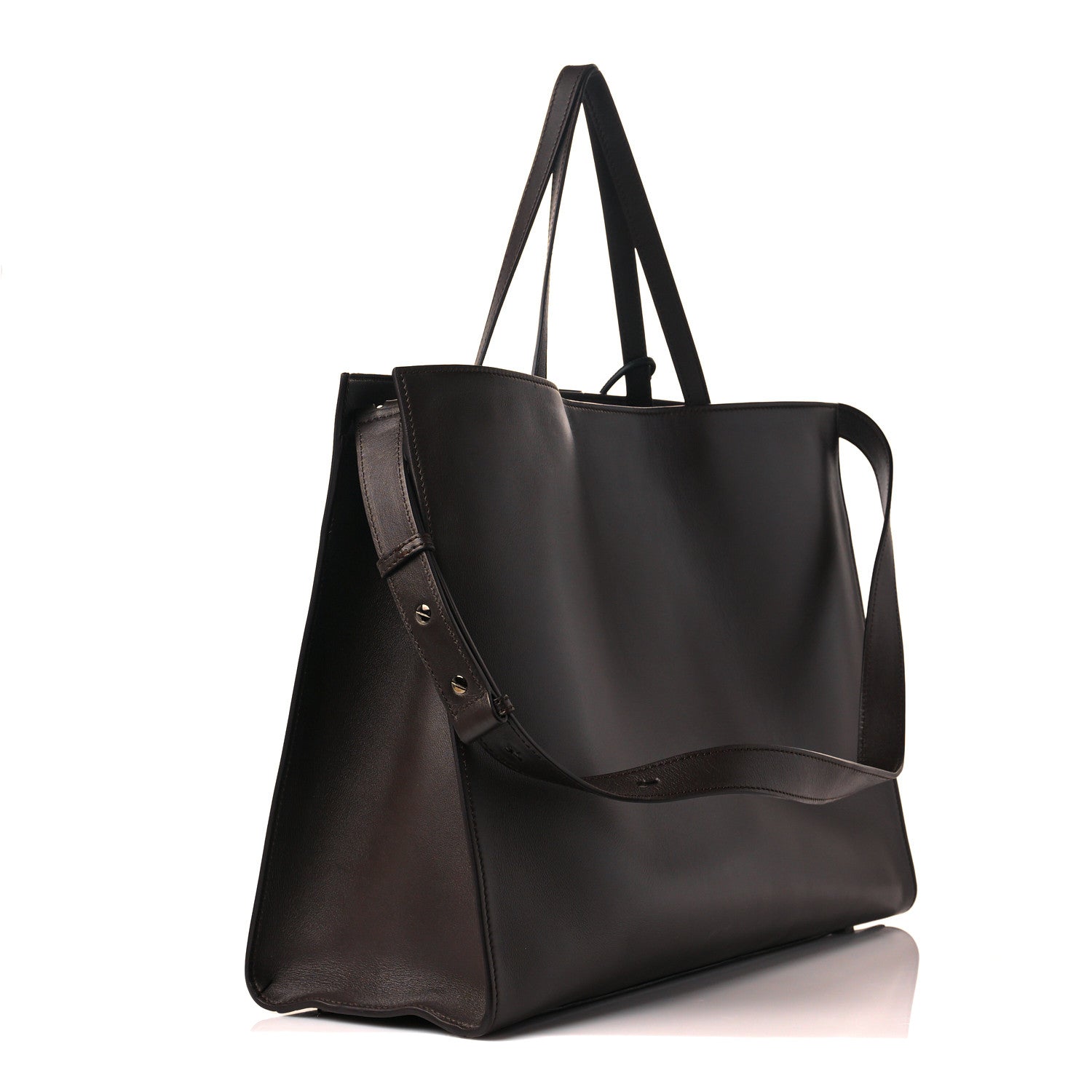 Tom Ford Calfskin Natalia Tote Dark Brown 3 of 9