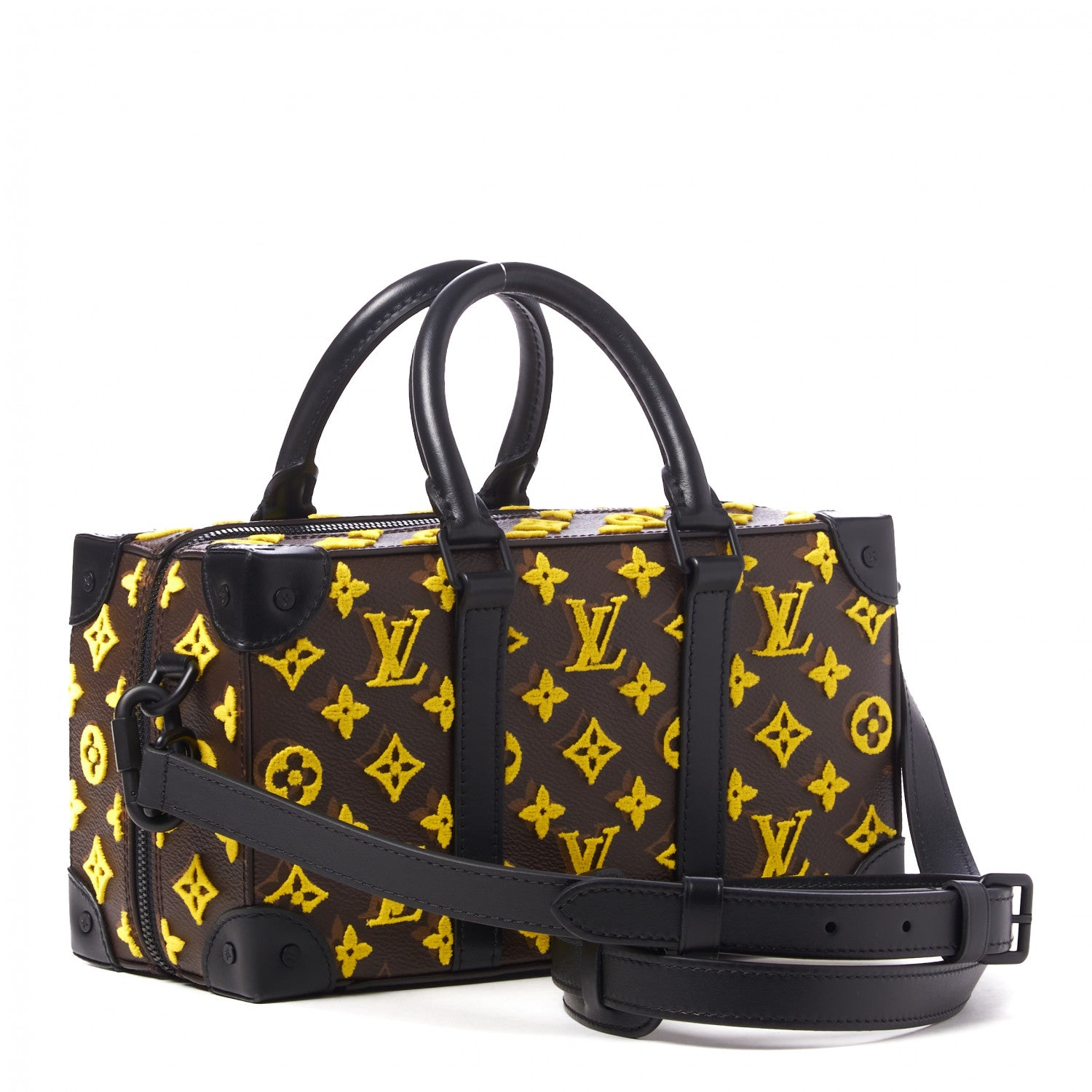 Louis Vuitton Monogram Tuffetage Speedy Trunk Jaune 2 of 7