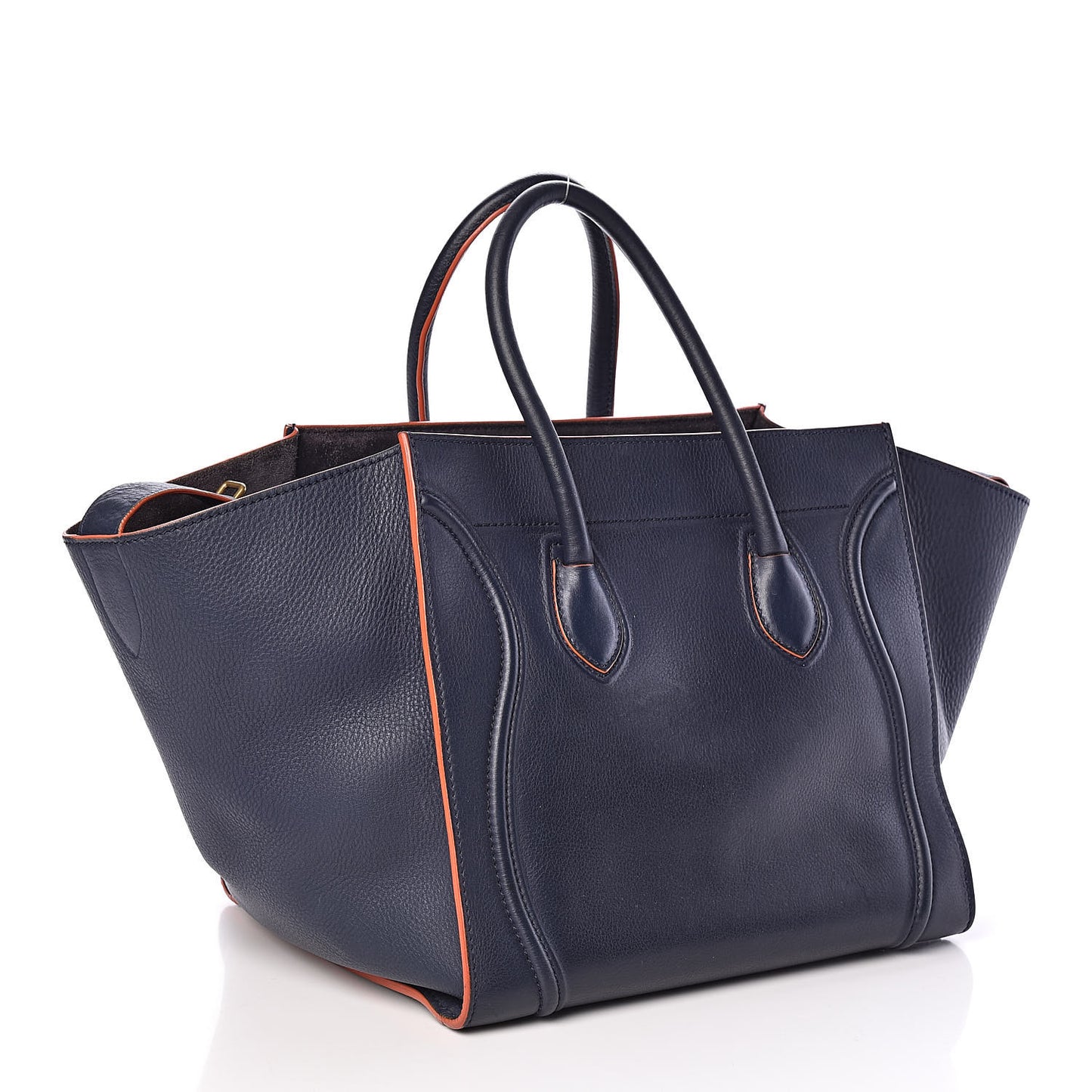 Baby Grained Calfskin Medium Phantom Luggage Midnight