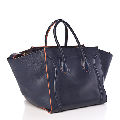 Celine Baby Grained Calfskin Medium Phantom Luggage Midnight 3 of 8