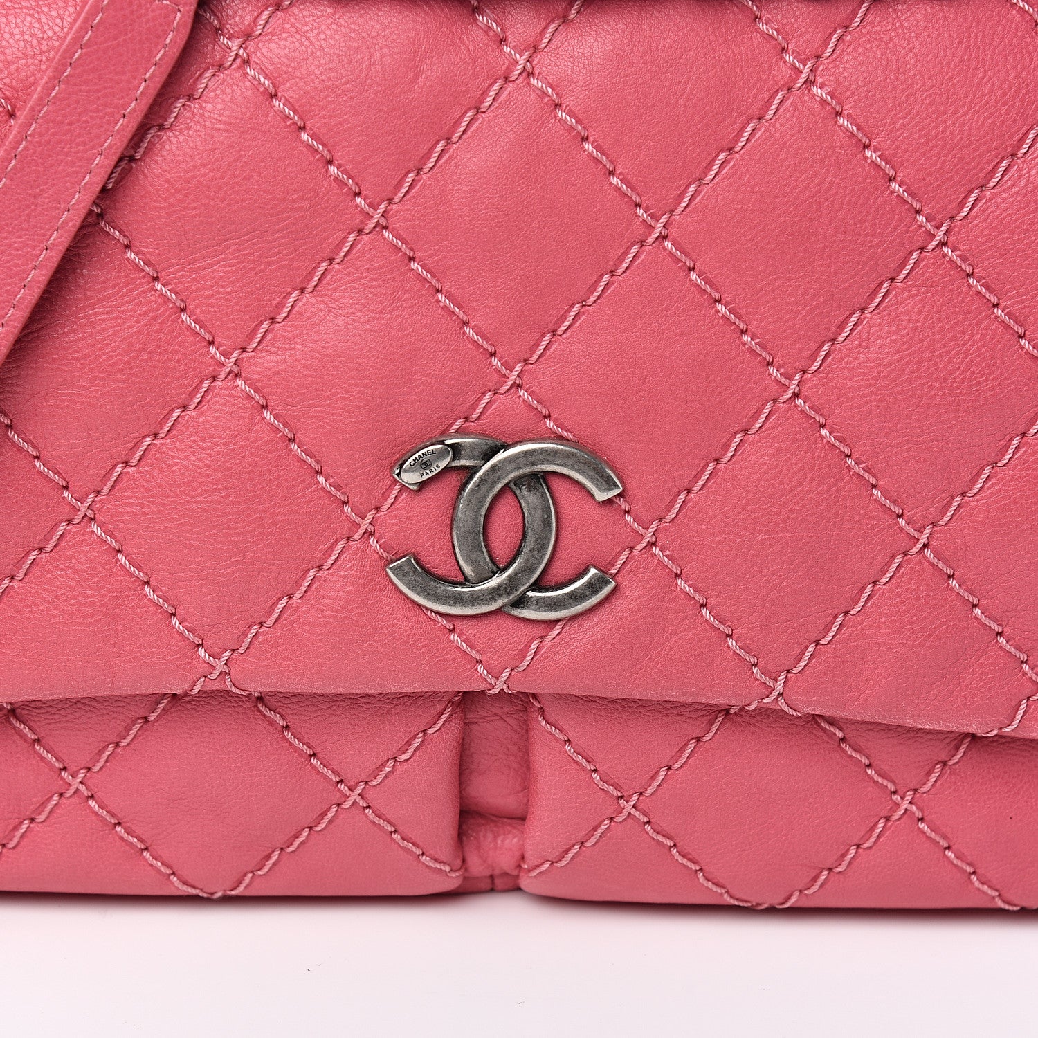 Chanel Calfskin Ultimate Stitch Flap Pink 9 of 9
