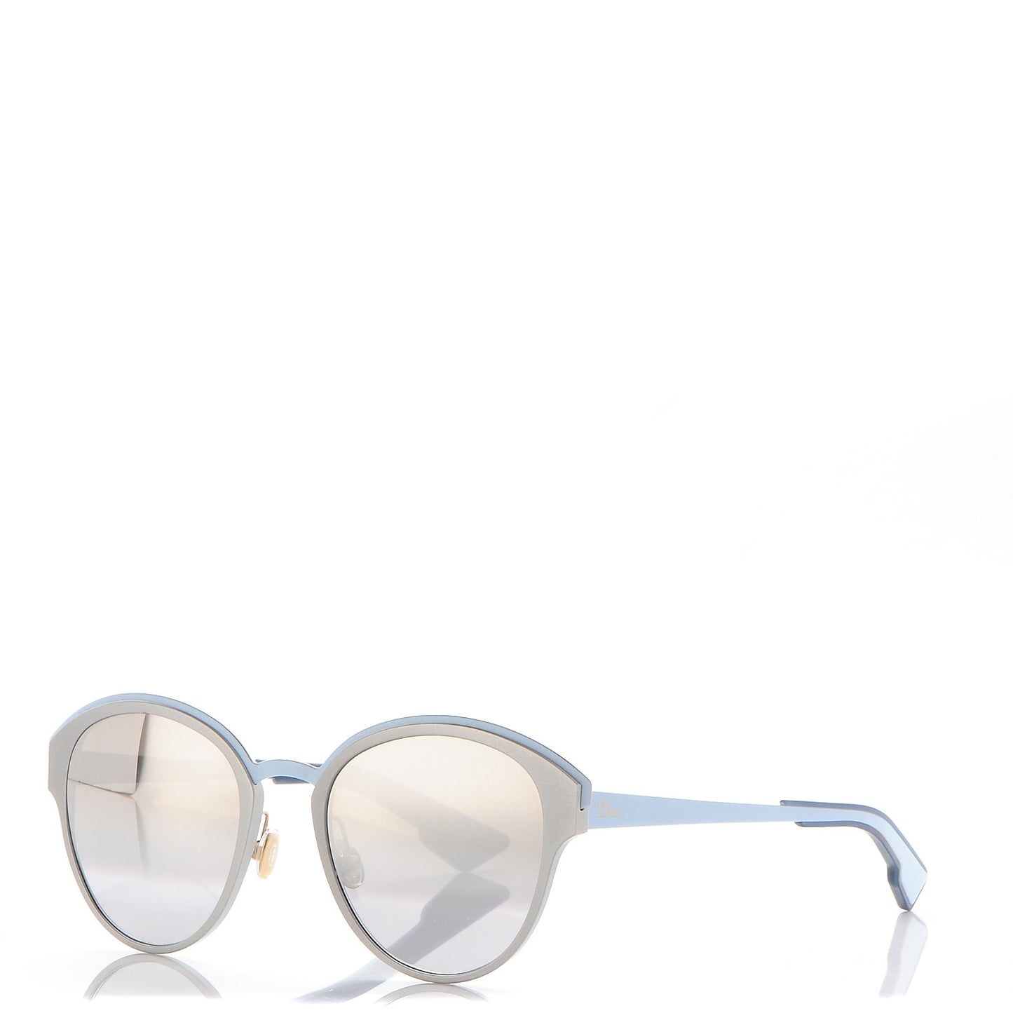 Sun Mirrored Round Sunglasses Blue