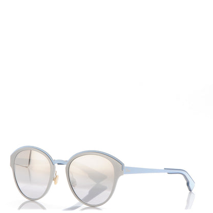 Christian Dior Sun Mirrored Round Sunglasses Blue 1 of 10