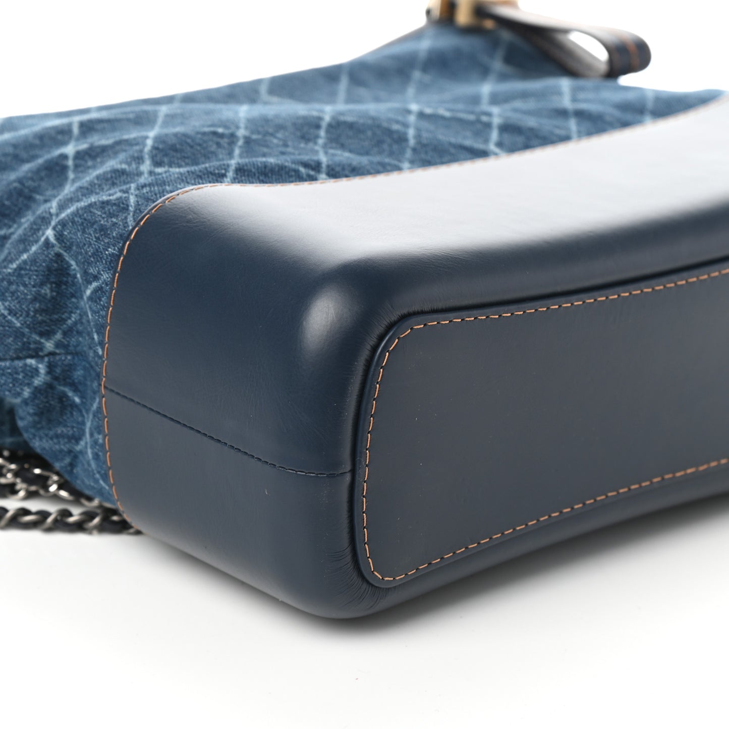 Denim Calfskin Medium Gabrielle Hobo Blue