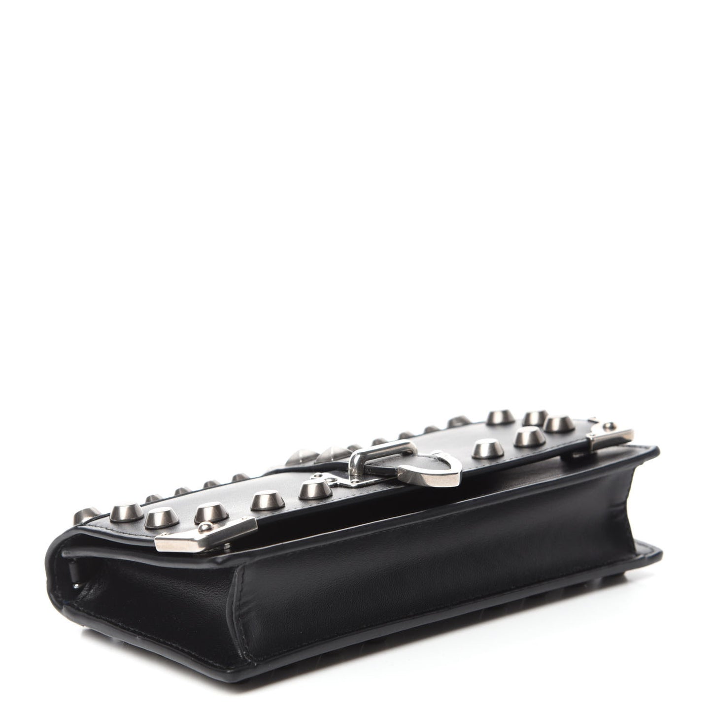 City Calfskin Cahier Studded Mini Bag Black