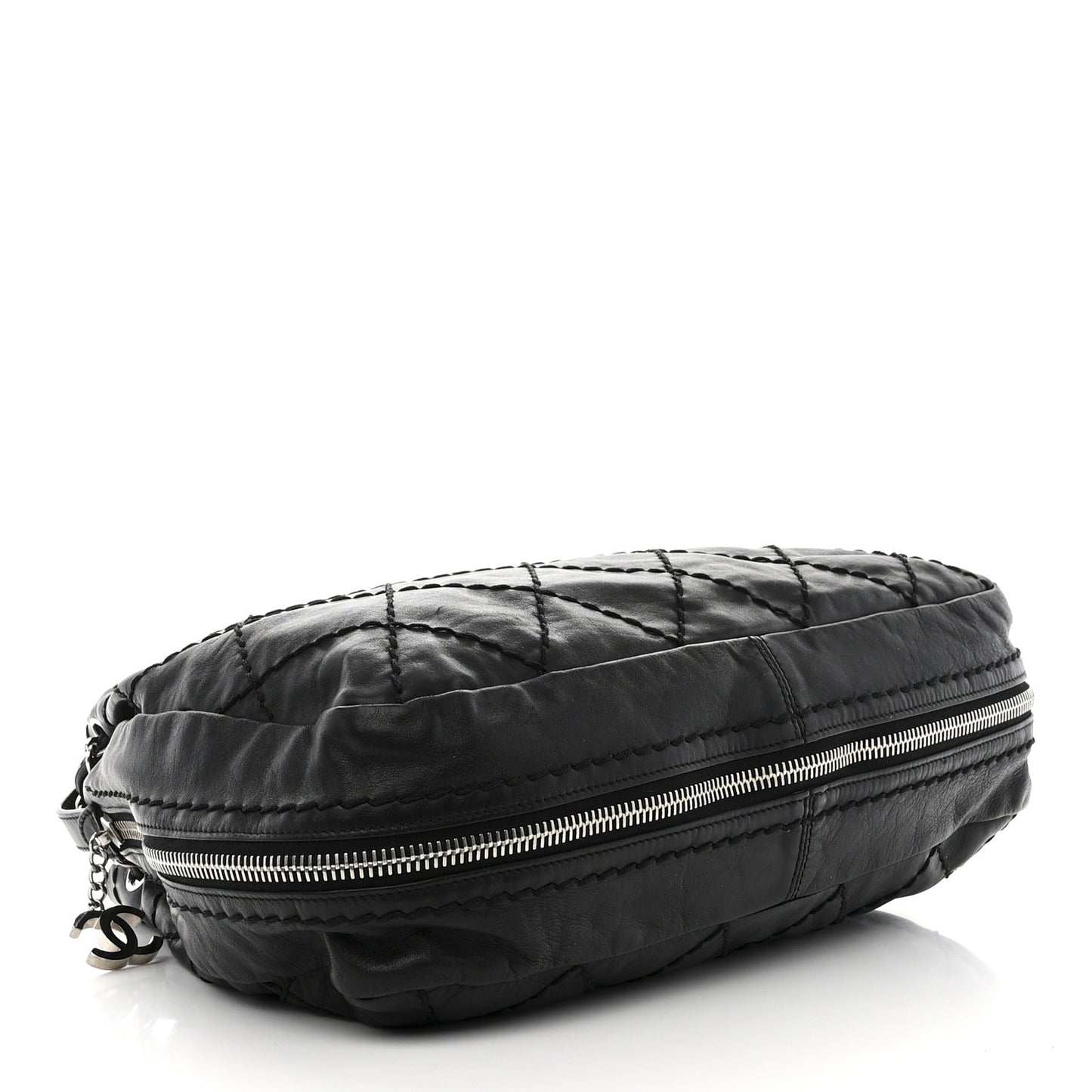 Lambskin Expandable Tote Black