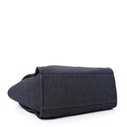 Chanel Denim Medium Deauville Tote Dark Blue 4 of 9