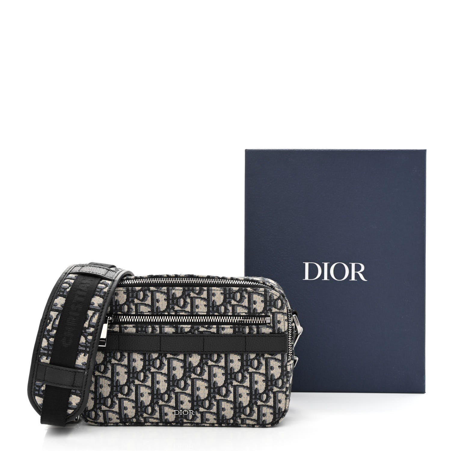 Christian Dior HOMME Oblique Safari Messenger Blue 13 of 13