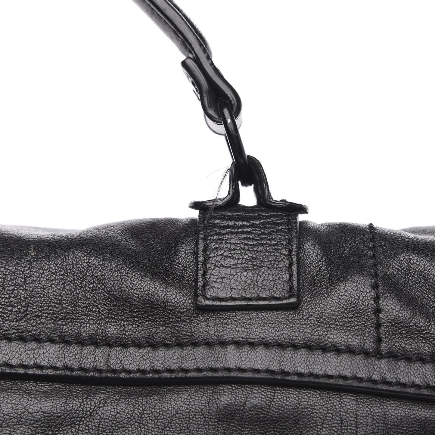 Lambskin PS1 Large Satchel Black