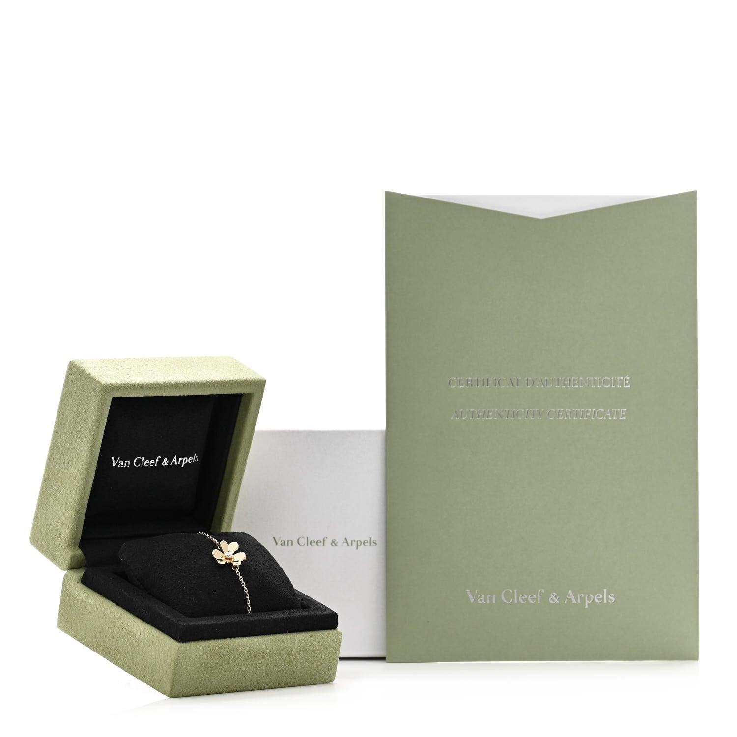 Van Cleef & Arpels 18K Yellow Gold Diamond Mini Frivole Bracelet 5 of 5