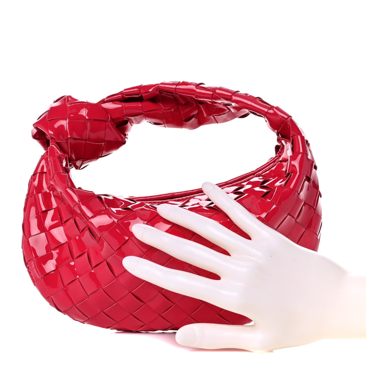 Patent Nappa Intrecciato Mini Jodie Candy Stripe