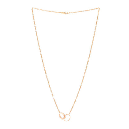 Cartier 18K Pink Gold Interlocking LOVE Necklace 2 of 5