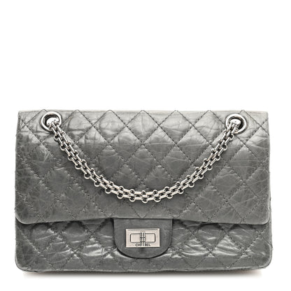 Chanel Aged Calfskin Quilted 50th Anniversary 2.55 Reissue 225 Flap Grey 1 of 11
