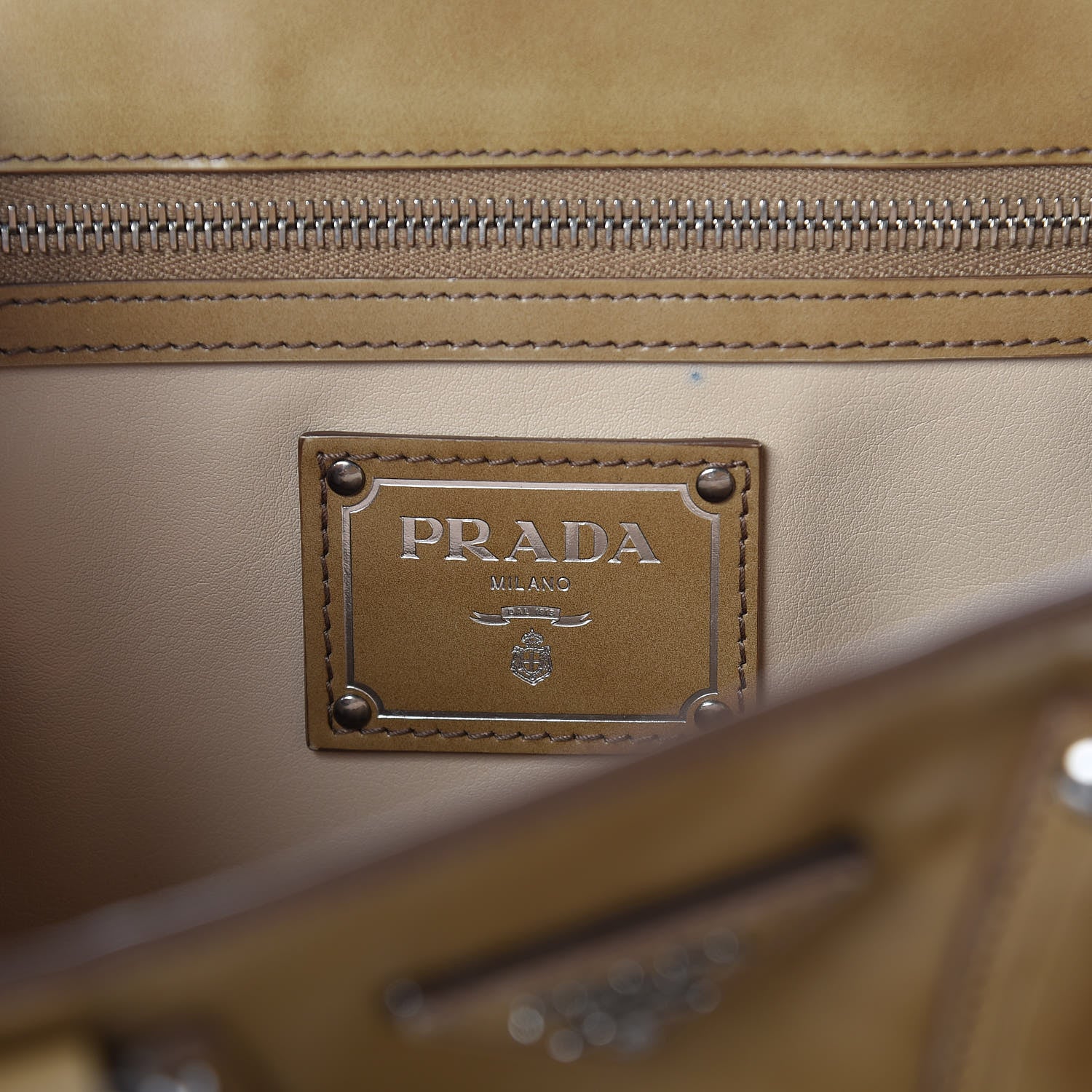 Prada Spazzolato Top Handle Tote Cera 6 of 30
