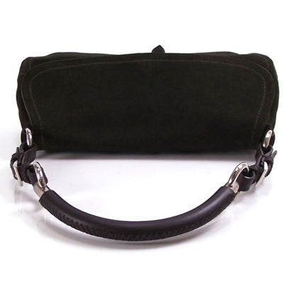 Prada Suede Flap Tote Army 5 of 9