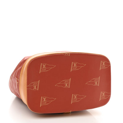Louis Vuitton Canvas Americas Cup 1995 Saint Tropez Drawstring Bag Red 4 of 13