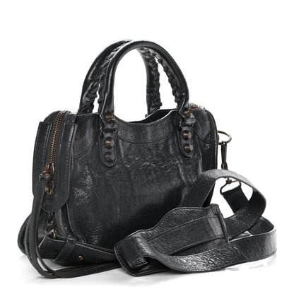 Balenciaga Agneau Classic Hardware Mini City Anthracite 2 of 12