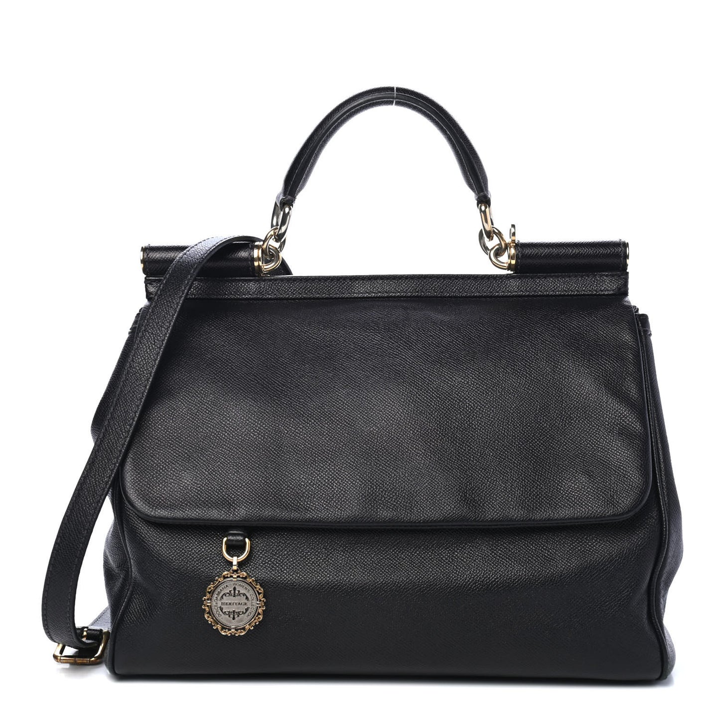 Dauphine Large Miss Sicily Satchel Black