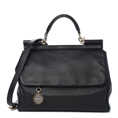 Dolce & Gabbana Dauphine Large Miss Sicily Satchel Black 1 of 4