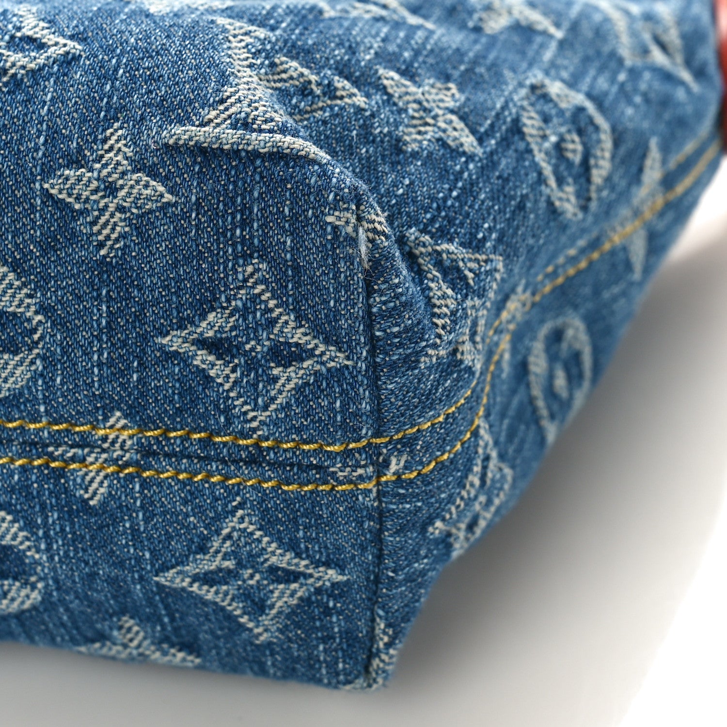Louis Vuitton Monogram Denim Hills Pochette Blue 8 of 9