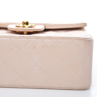 Chanel Lambskin Quilted Mini Square Flap Beige 13 of 21