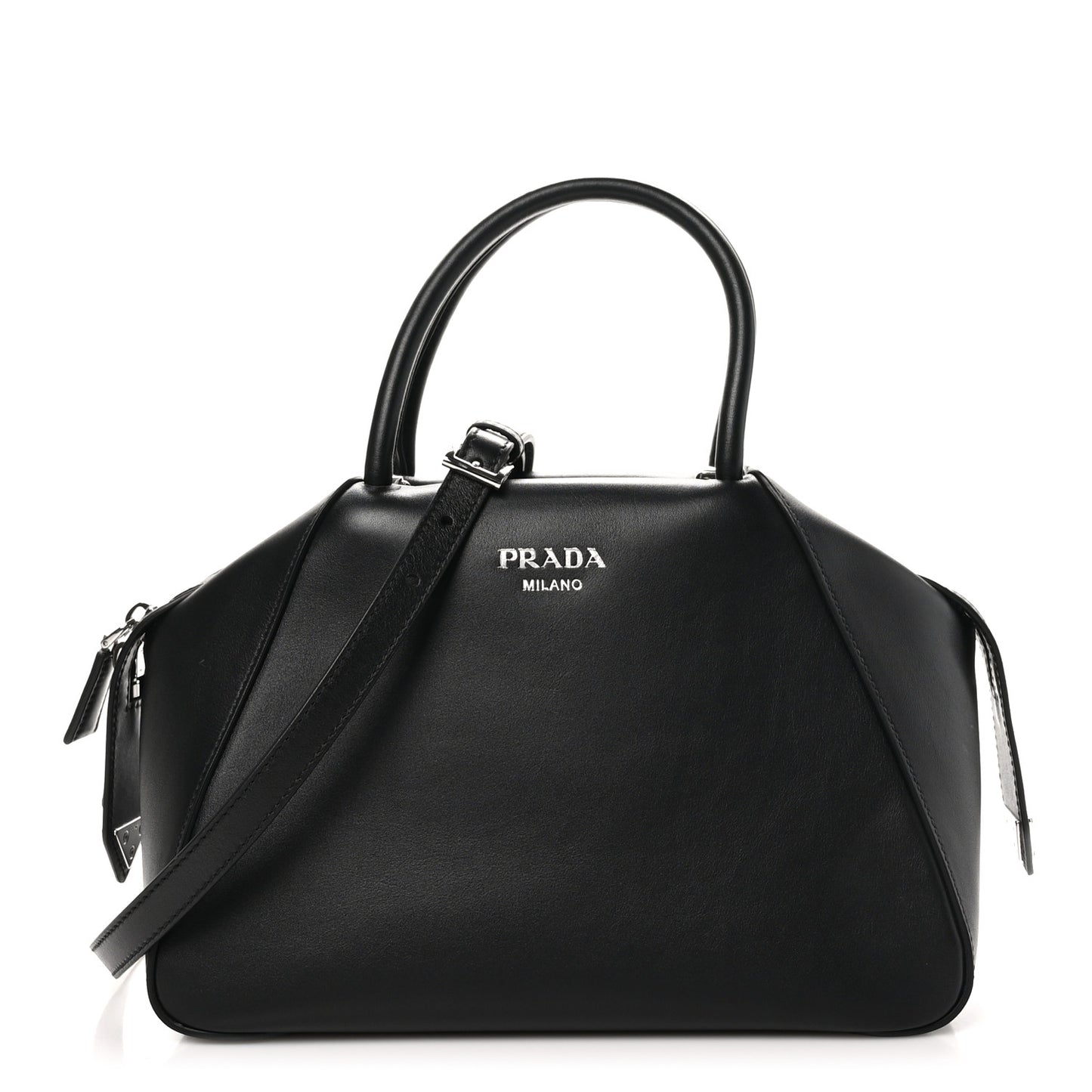 Softy Calfskin Small Supernova Handbag Black