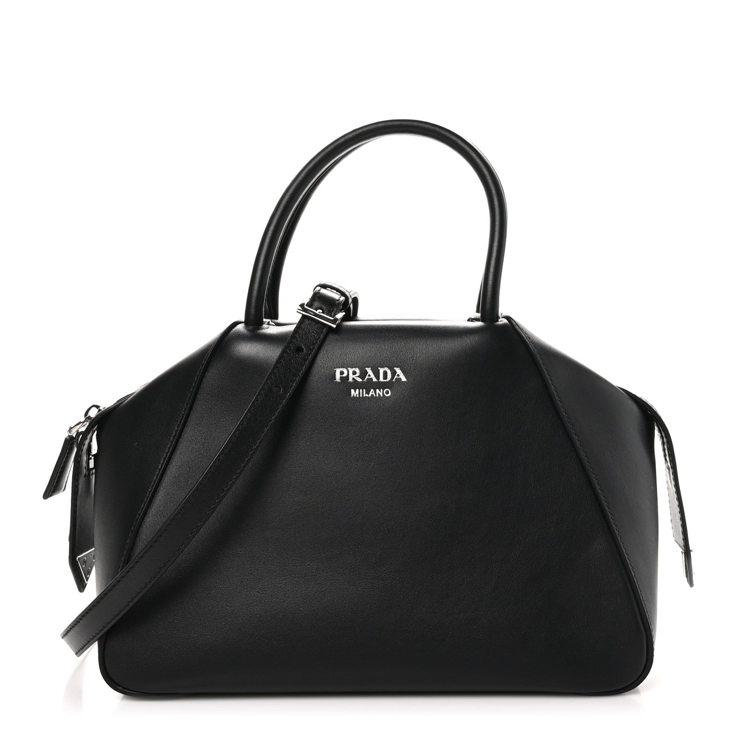Prada Softy Calfskin Small Supernova Handbag Black 1 of 9
