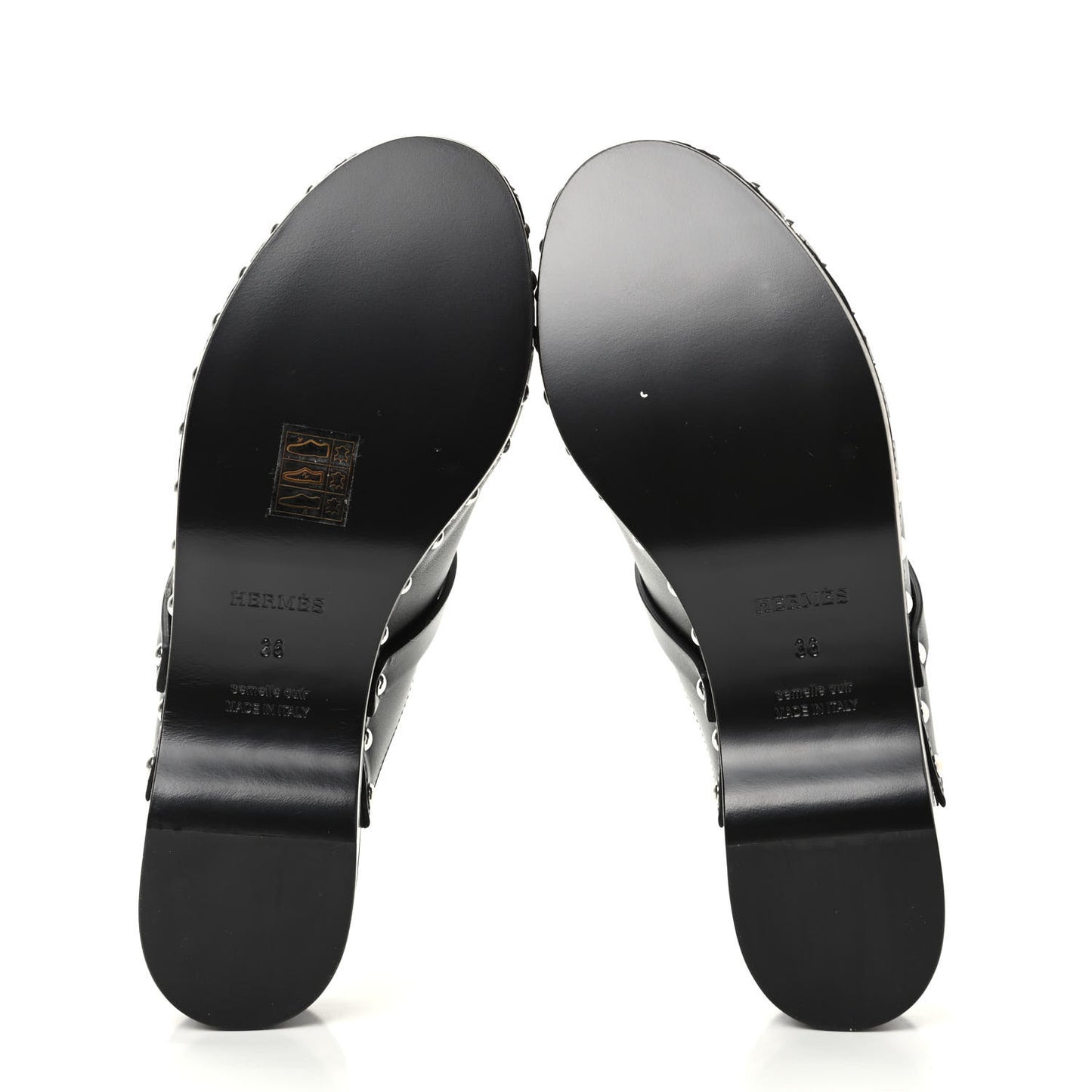 Calfskin Carlotta Mules 36 Black